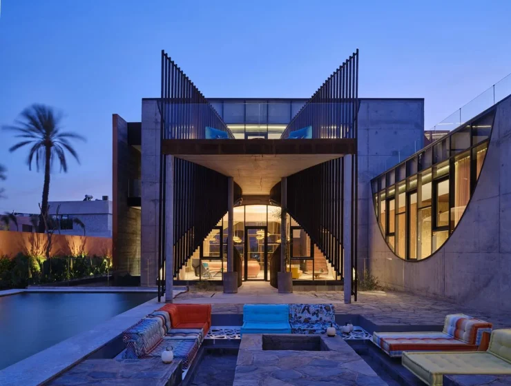 Location Villa Papillon Marrakech – salon et espace de vie
