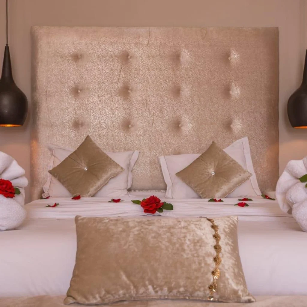 Location Villa Boudha Marrakech – vue extérieure de la propriété