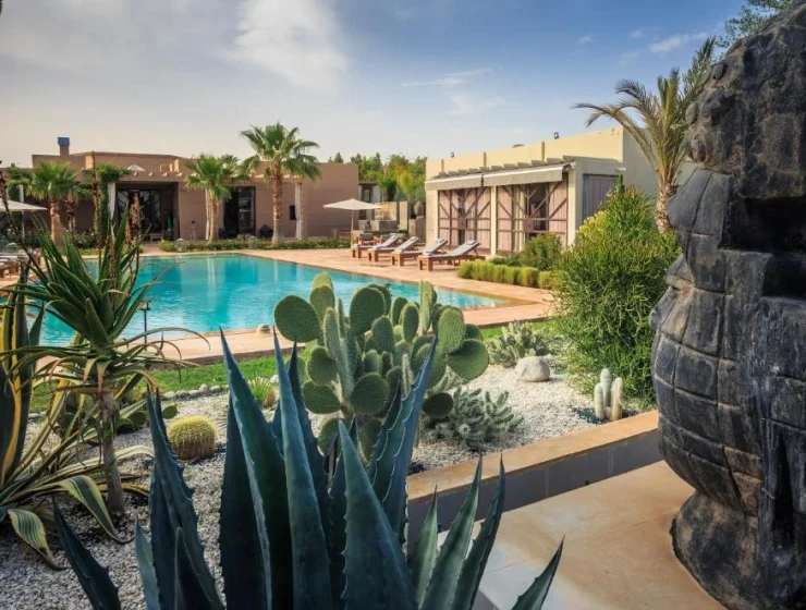 Location Villa Boudha Marrakech – façade de la villa