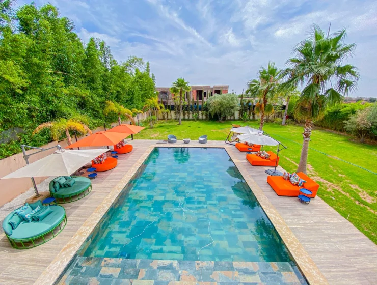 Location Villa Chrifia Marrakech – façade de la villa