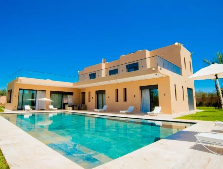 Location Villa Paula Marrakech – terrasse et vue