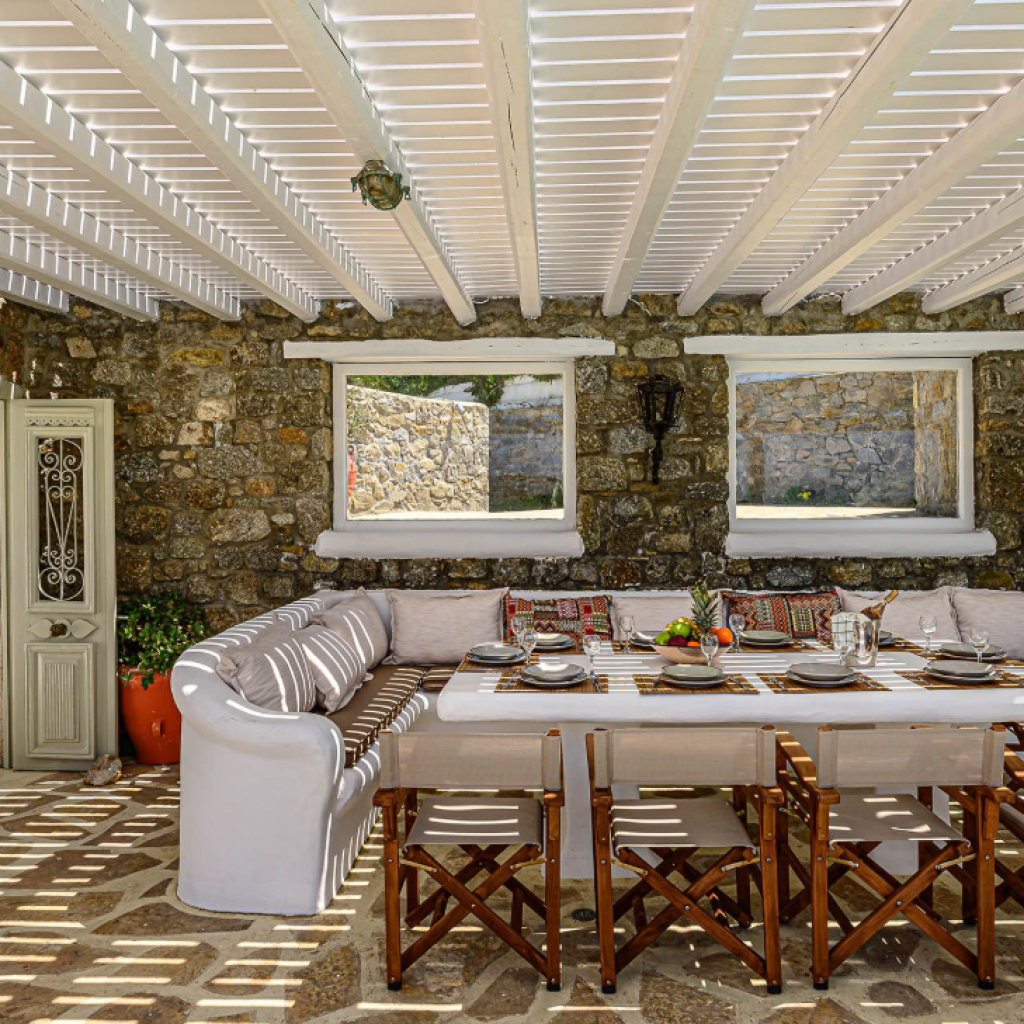 Villa Valentine | Villa in Mykonos 1 Location Villa Valentine Mykonos – vue extérieure de la propriété