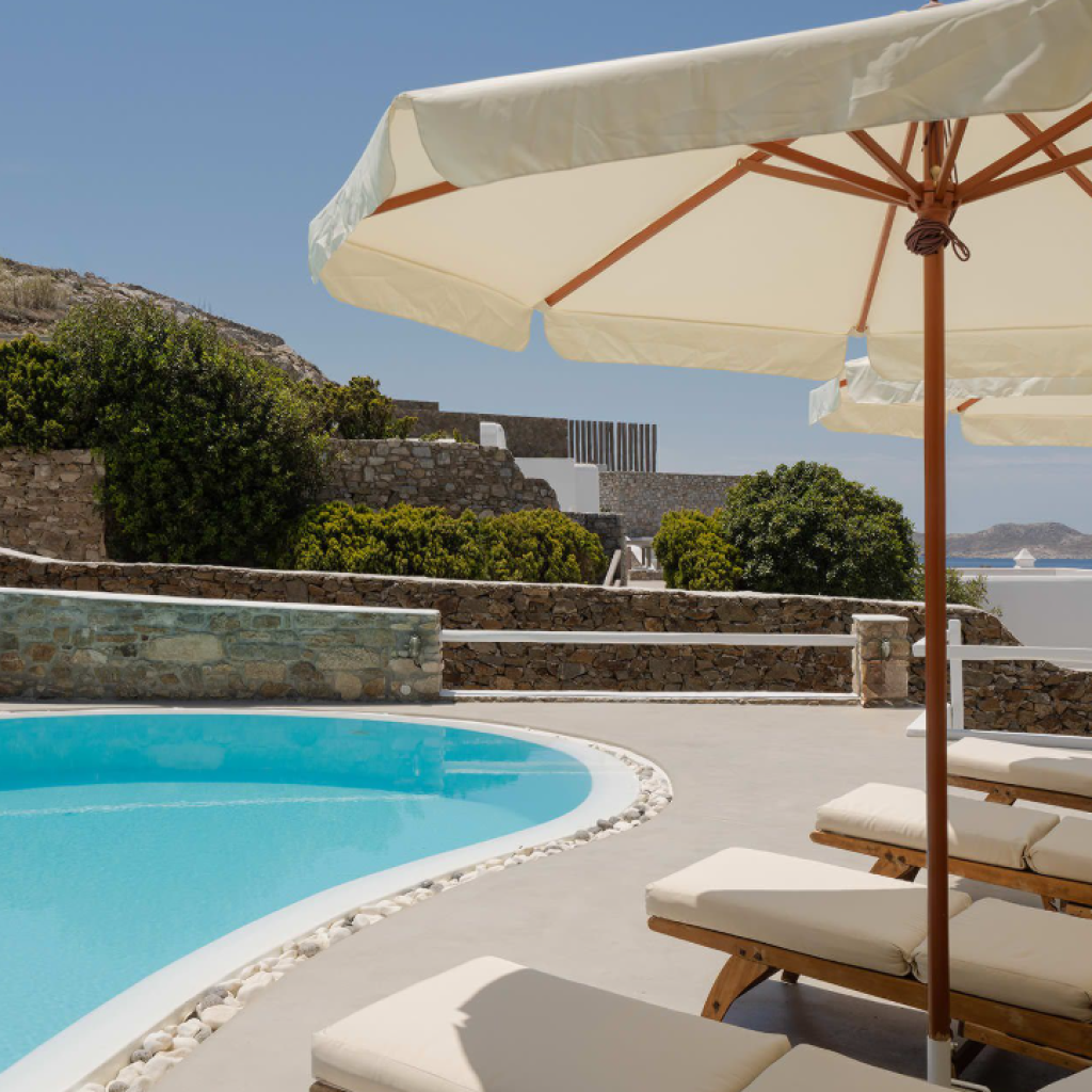 Villa Ioan | Villa in Mykonos 1 Location Villa Ioan Mykonos – vue extérieure de la propriété