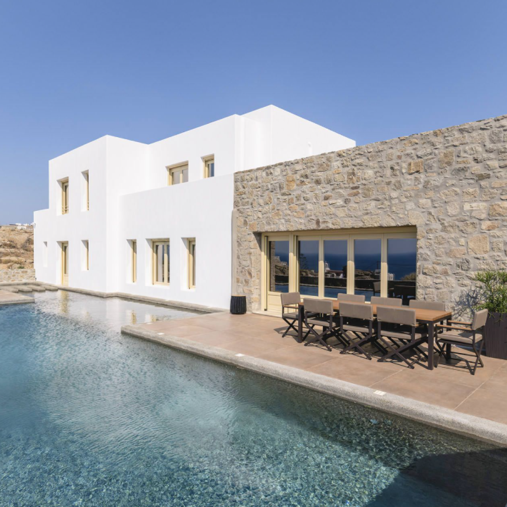 Villa Wolf | ViLLa à Maykonos 1 Location Villa Wolf Mykonos – vue extérieure de la propriété