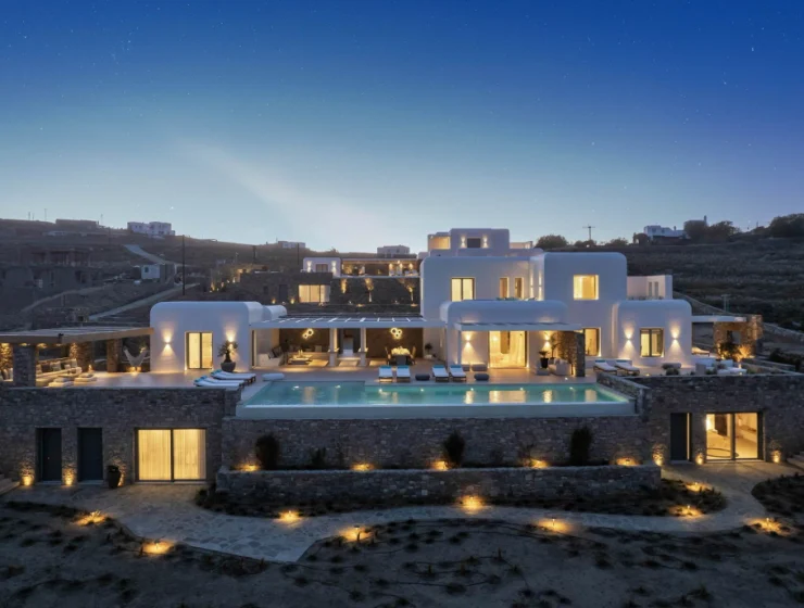 Location Villa Gatsby Mykonos – piscine et terrasse