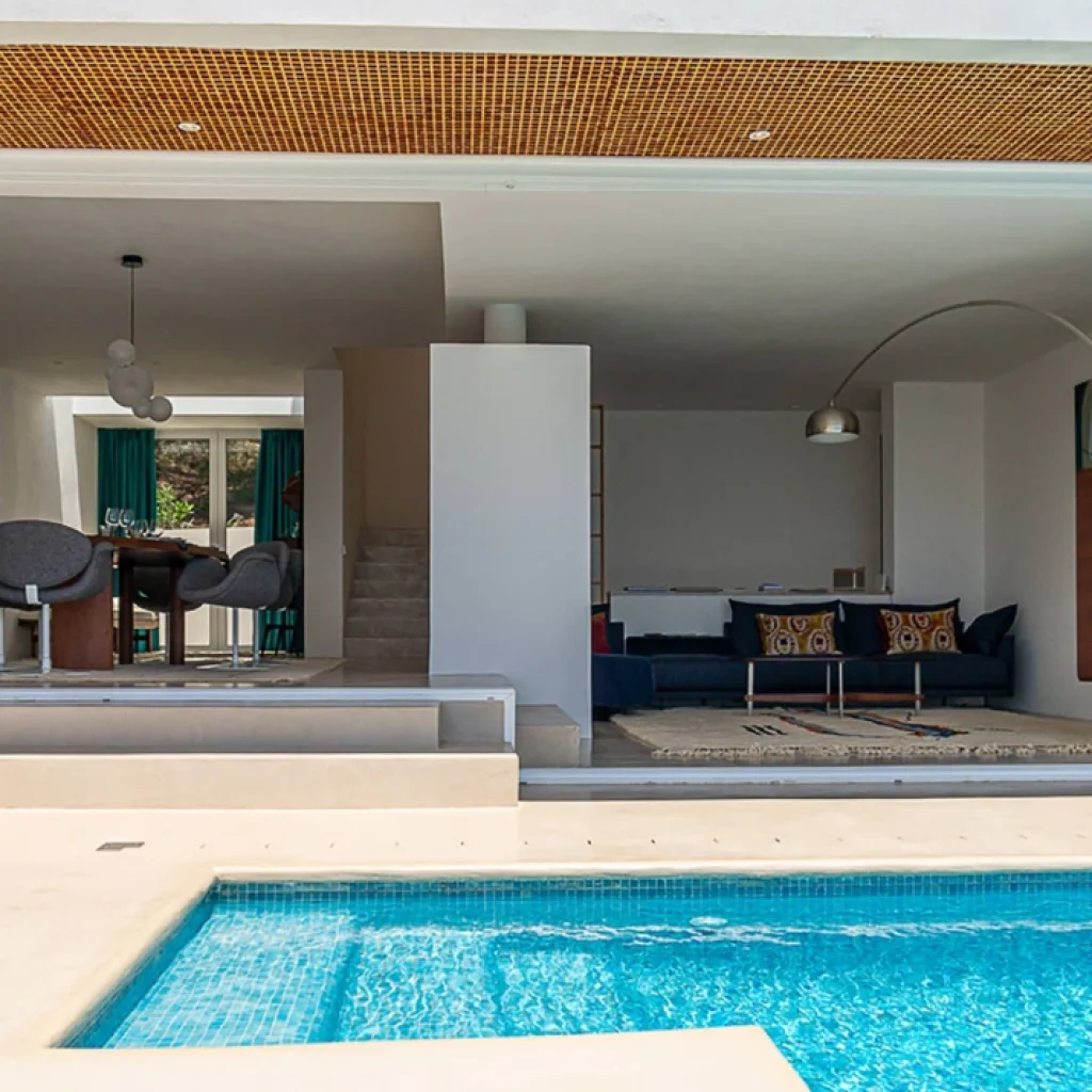 Location Villa Tagada Ibiza – vue extérieure de la propriété