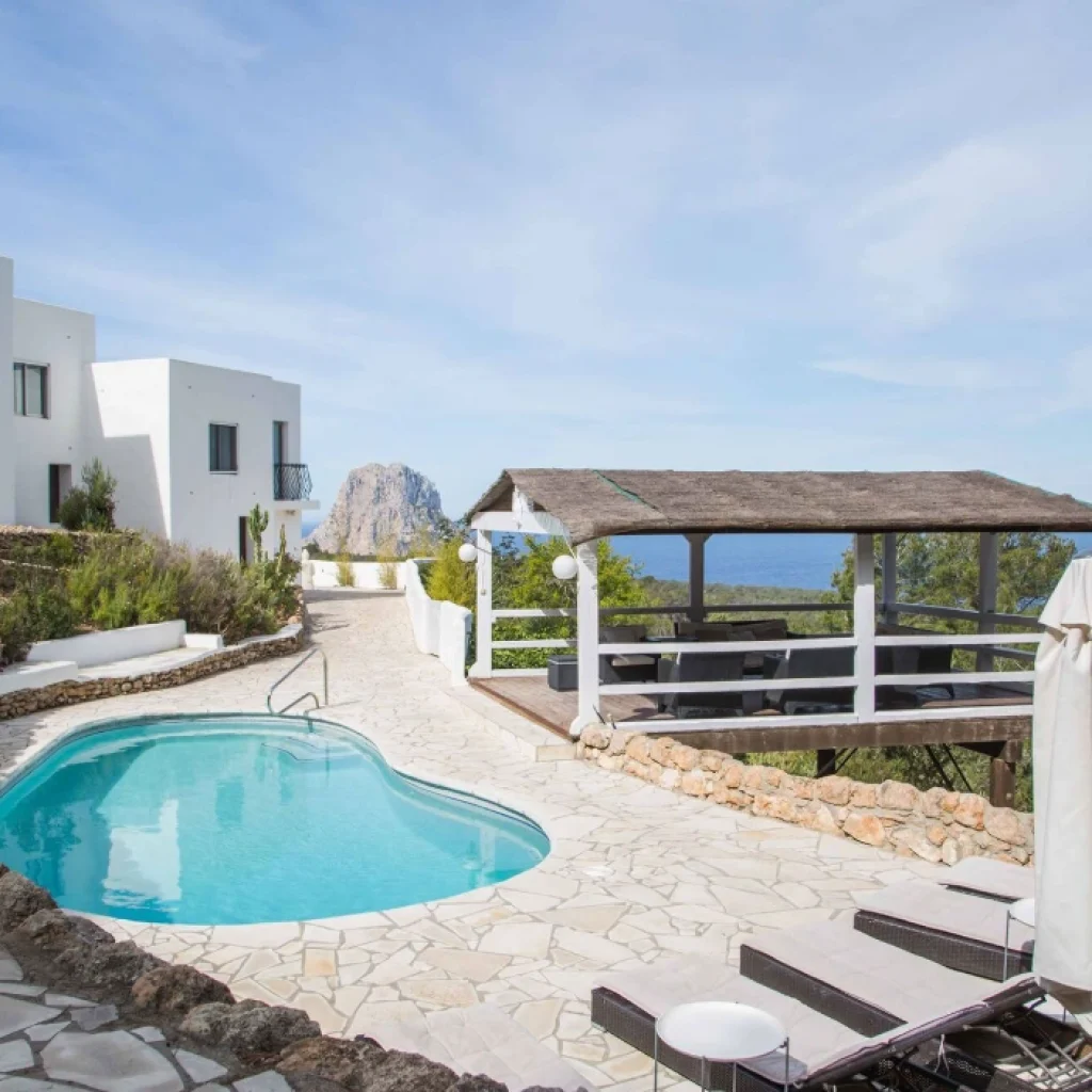 Location Villa Rigel Ibiza – vue extérieure de la propriété