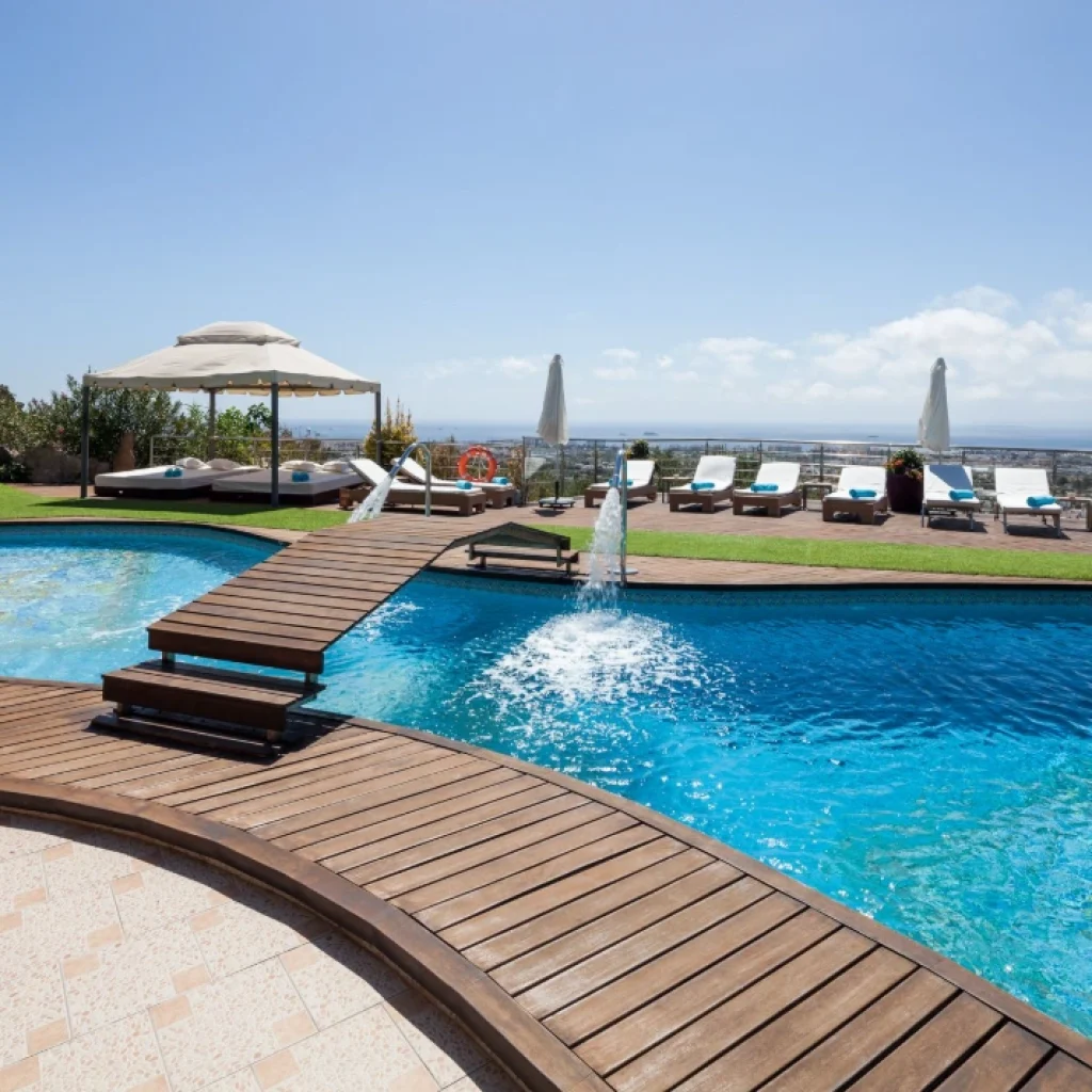 Location Villa Dorada Ibiza – vue extérieure de la propriété