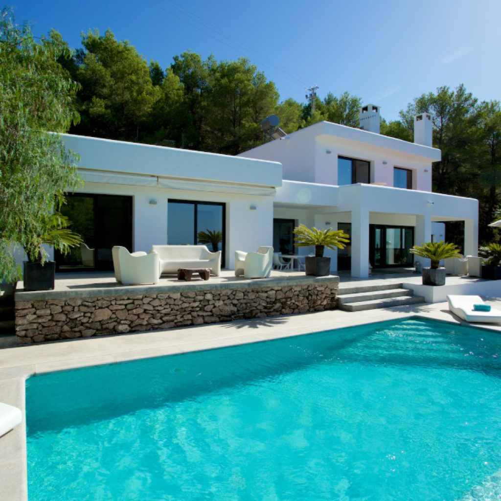 Villa Joya | Villa Ibiza 1 Location Villa Joya Ibiza – vue extérieure de la propriété