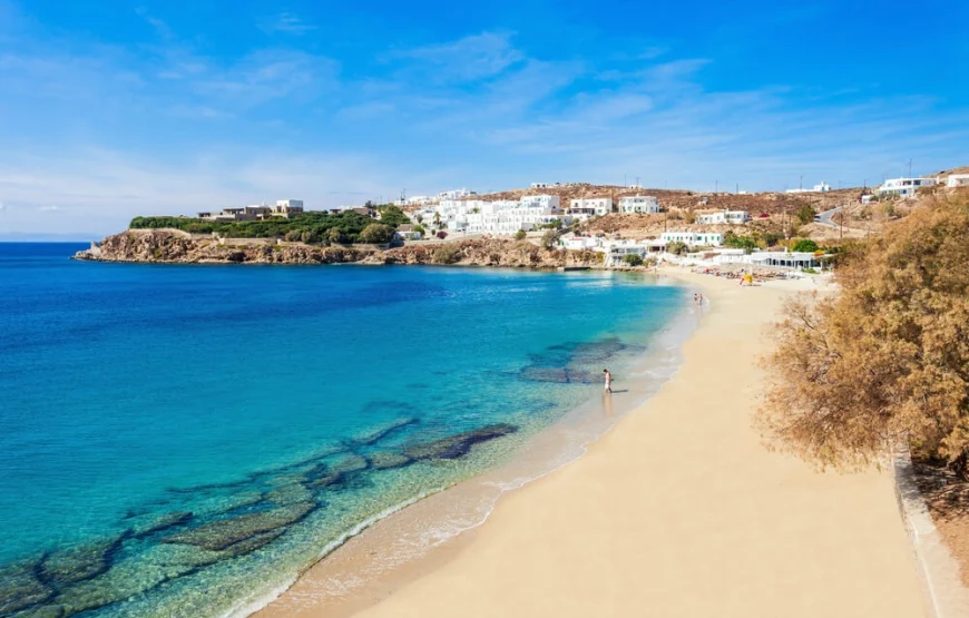 Croisière d’une journée en bateau traditionnel le long de la côte sud de Mykonos
