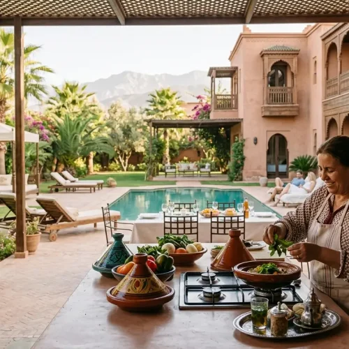 location villa Marrakech avec cuisinière