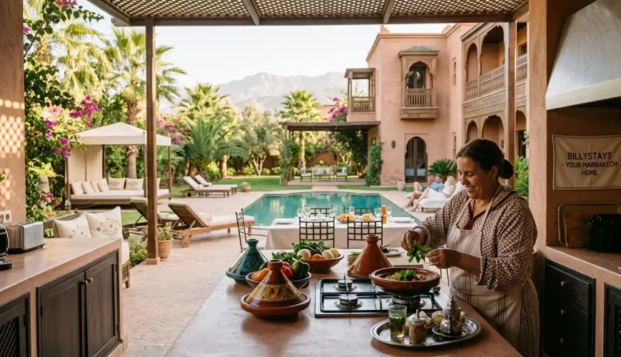 location villa Marrakech avec cuisinière