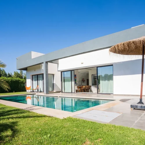 Location villa Marrakech Mondial avec piscine privée et jardin