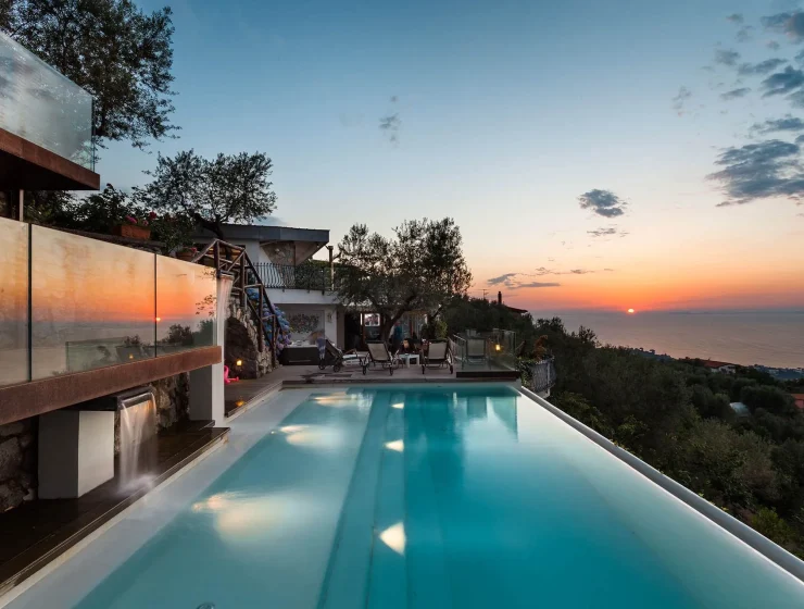 Location Villa Davide Sorrente – terrasse et vue