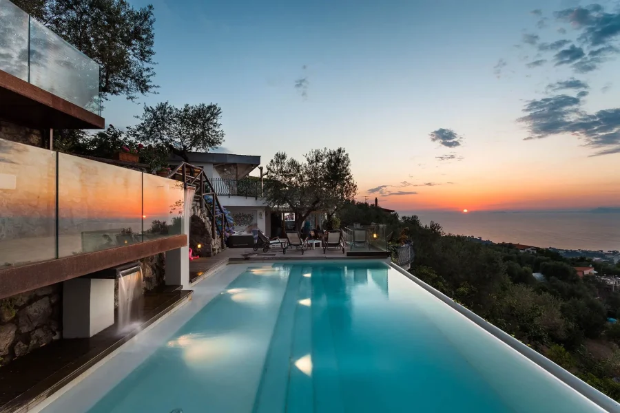 Location Villa Davide Sorrente – terrasse et vue