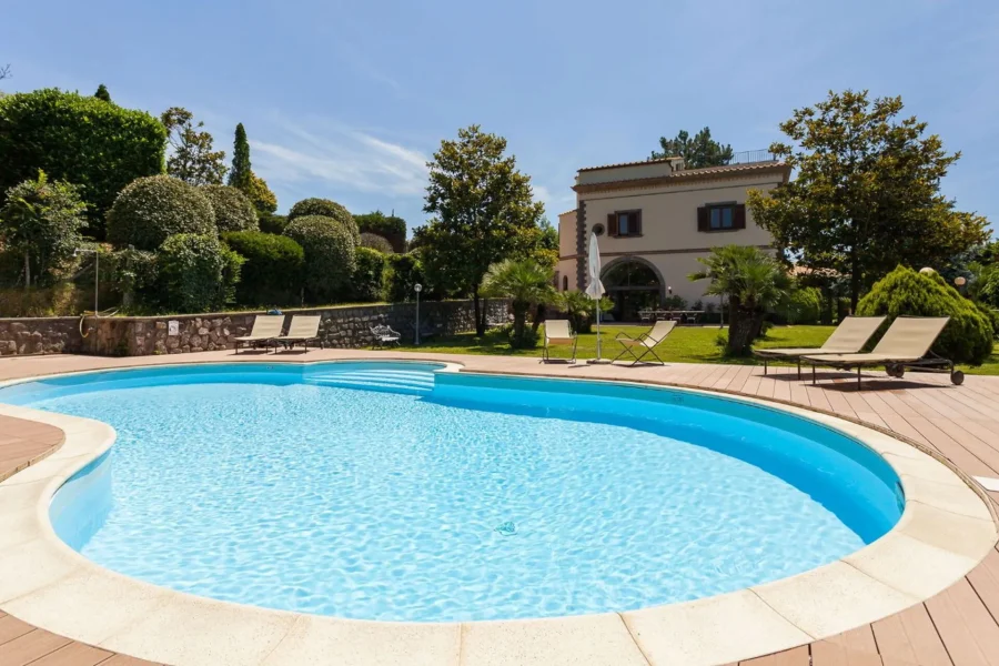 Location Villa Polluce Sorrente – terrasse et vue
