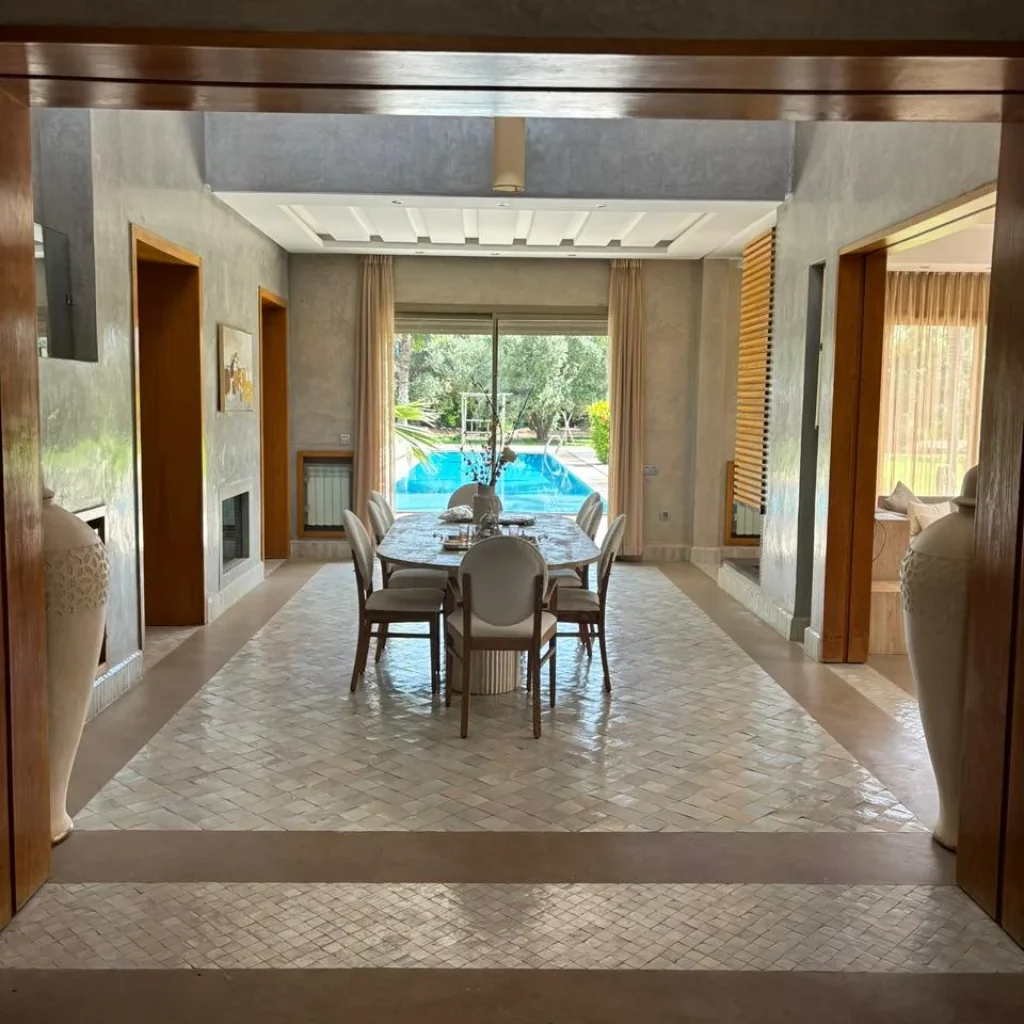 Villa familiale Marrakech courte durée avec jardin et piscine